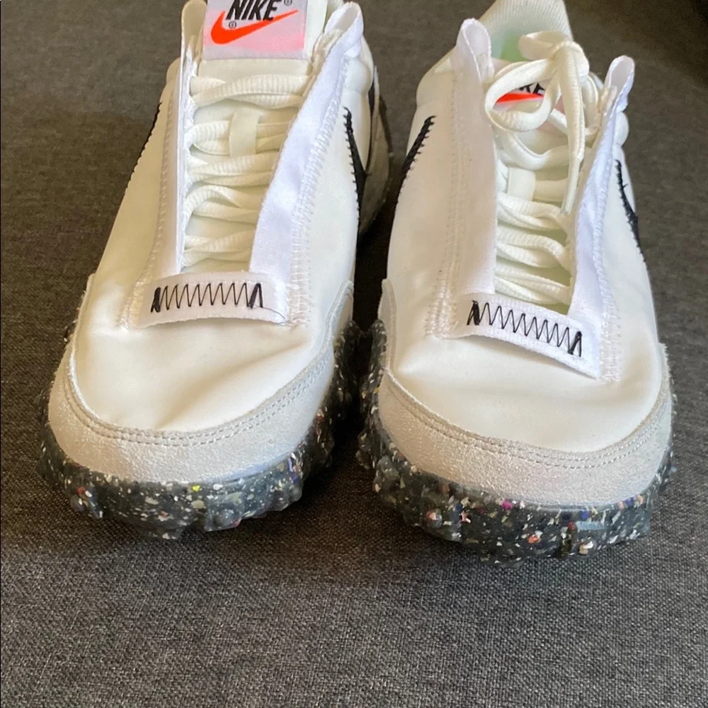 Nike Women's waffle racer crater White and Black Sneakers size 7.5 - Picture 3 of 12